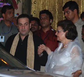 Celebrities arriving at the Aishwarya Rai & Abhishek Bachchan wedding sangeet ceremony