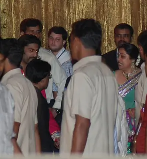 Celebrities arriving at the Aishwarya Rai & Abhishek Bachchan wedding sangeet ceremony