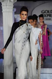 Models at Gold Expressions fashion show at Rennaisance Powai, in Mumbai