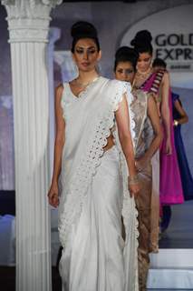 Models at Gold Expressions fashion show at Rennaisance Powai, in Mumbai