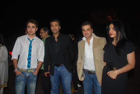 Imran Khan, Karan Johar and Sanjay Kapoor with wife at Ramesh Taurani''s 25th Wedding Anniversary Celebrations, in Mumbai