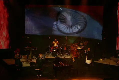 Music Maestro A R Rahaman at '''' Musical Evening with A R Rahaman'''', in New Delhi on Tuesday