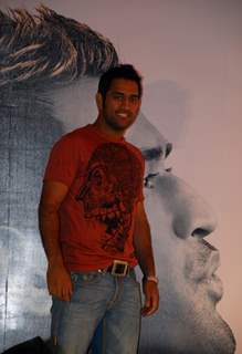 Captain of Indian Cricket Team and Brand Ambassador of Kolkata Fashion Week Mahendra Singh Dhoni at a press conferance in Kolkata on Thursday 13th August 09