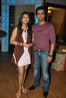 Juhi Parmar with Sachin Sharma at the success bash of &quot;Yeh Chanda Kanoon Hain&quot;