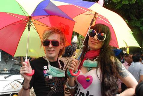 &quot;Gay Parade&quot; at August Kranti Maidan