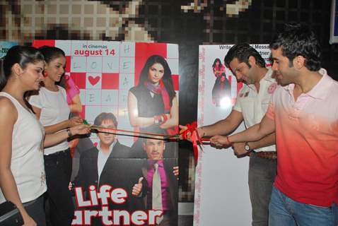 Prachi Desai, Genelia D''Souza, Fardeen Khan and Tusshar Kapoor to promote the film &quot;Life Partner&quot; at Galaxy