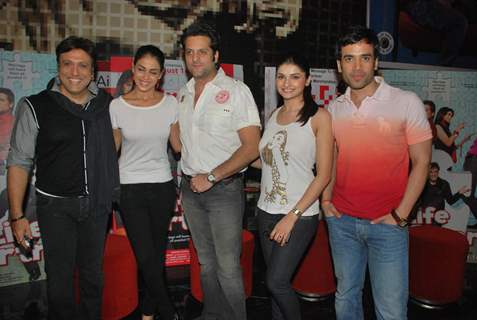 Govinda, Prachi Desai, Genelia D''Souza, Fardeen Khan and Tusshar Kapoor to promote the film &quot;Life Partner&quot; at Galaxy