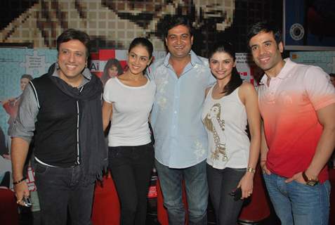 Govinda, Prachi Desai, Genelia D''Souza, Fardeen Khan and Tusshar Kapoor to promote the film &quot;Life Partner&quot; at Galaxy