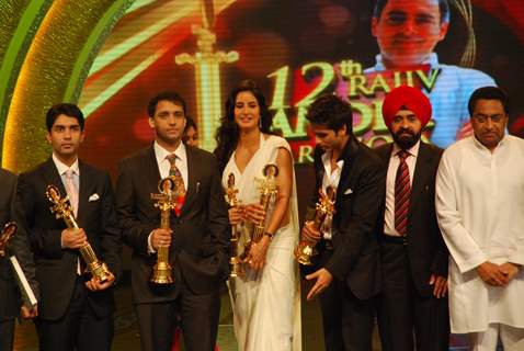 Katrina Kaif and Shahid Kapoor at the &quot;Rajiv Gandhi Awards&quot;