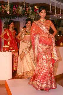 A Model Showcasing Reynu Taandon''s BRIDAL ASIA''09 collection in New Delhi on Thursday