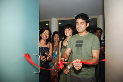 Farhan Akhtar at &quot;Oro spa launch&quot;