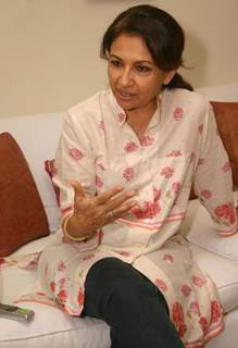 Bollywood actor Sharmila Tagore at an exclusive interview with IANS, in New Delhi on Monday
