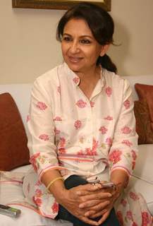 Bollywood actor Sharmila Tagore at an exclusive interview with IANS, in New Delhi on Monday