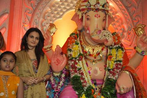 Monica Bedi at Andheri Ka Raja Ganpati