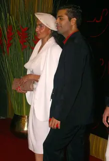 Bollywood Director Karan Johar at the red carpet event at openig of Arjun Rampal and A D Singh''s &quot;LAP'''' restaurant, in New Delhi on Friday Night