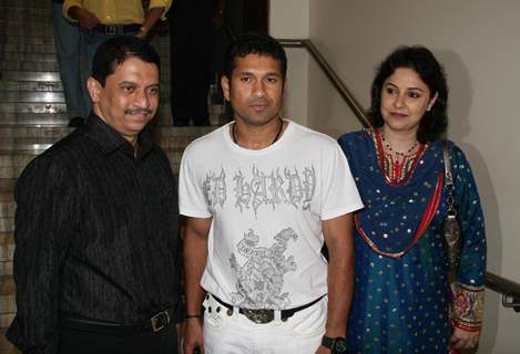 Sachin Tendulkar and Anjali Tendulkar at DR Pai''s Birthday bash, in Mumbai