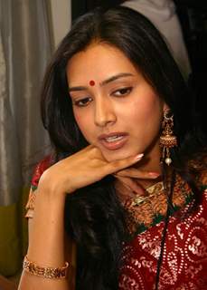 NDTV Imagine''s &quot;Basera'''' Actress Pallavi Subhash at a press-meet in New Delhi on Wednesday