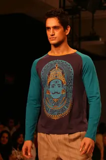 Model on the ramp for Designer Abhishek Gupta and Nandita Basu at India Men''s Fashion Week at New Delhi