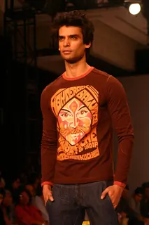 Model on the ramp for Designer Abhishek Gupta and Nandita Basu at India Men''s Fashion Week at New Delhi