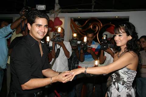 Nisha Rawal at Karan Mehra''s birthday bash