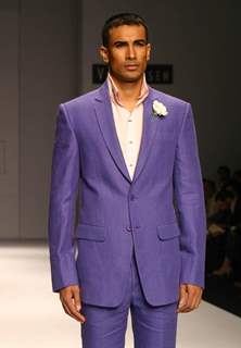 Models on the ramp during the Narendra Kumar show at the