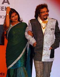 Bicram Ghosh and Jaya Seal Ghosh Models at the ramp in Kolkata fashion week