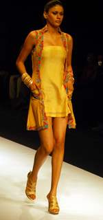 Model display design of Abhishek Dutta at Kolkata Fashion Week on Sunday 13th Sep 09