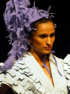 Model display design of Aarti Vijay Gupta at Kolkata Fashion Week on Sunday 13th Sep 09