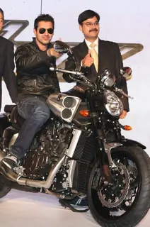Bollywood actorJohn Abraham at the launch of &quot;Yamaha''s Super Bikes&quot; in New Delhi on Wednesday 16 Sep 2009
