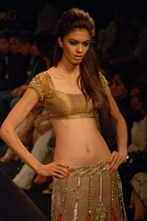 Models at the ramp of Manish Malhotra brought razzle dazzle at Lakme Fashion Week for spring/summer 2010