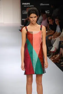Models at the ramp of Nachiket Barve''s collection made a fashionable impact with toxic constrasts