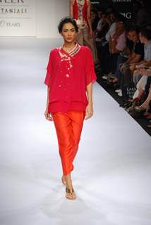 Models at the ramp of Nikasha presented diverse fashion stories at Lakme Fashion Week spring/summer 2010