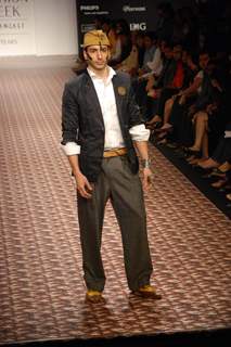 Model on the ramp of Designer Leconat at Lakme Fashion Week for spring/summer 2010