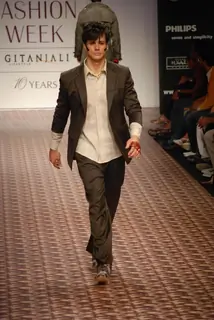 Model on the ramp of Designer Leconat at Lakme Fashion Week for spring/summer 2010