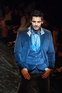 John Abraham on the ramp for Designer Rocky S at Lakme Fashion Week for spring/summer 2010