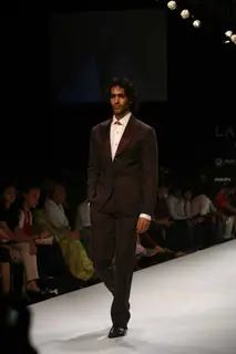 Model on the ramp for Designer Rohit and Abhishek at Lakme Fashion Week for spring/summer 2010
