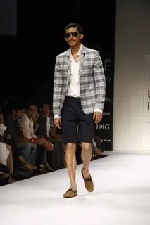 Model on the ramp for Designer Troy Costa at Lakme Fashion Week for spring/summer 2010