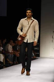 Model on the ramp for Designer Troy Costa at Lakme Fashion Week for spring/summer 2010