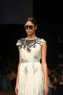 A model walks the runway at the Vivek Kumar show at Lakme Fashion Week Spring/Summer 2010