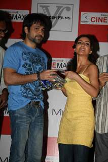 Emraan Hashmi and Soha Ali Khan at the music launch of film &quot;TUM MILE&quot; at Cinemax Versova in Mumbai