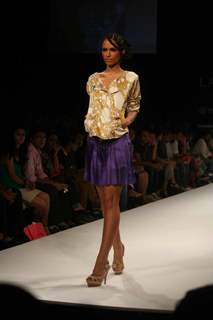 A model walks the runway at the Chaitanya Rao show at the Lakme Fashion Week Spring/Summer 2010 Day 5, in Mumbai