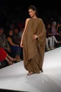 A model walks the runway at Wendell show at the Lakme Fashion Week Spring/Summer 2010 Day 5, in Mumbai