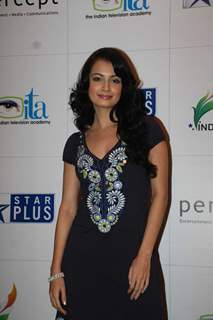 Bollywood actress Dia Mirza at Peace for India concert organised by ITA, Percept and Star Plus