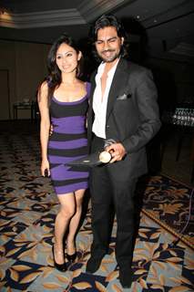 Gaurav Chopra with Mouni Roy at Achiever Awards at Leela Hotel