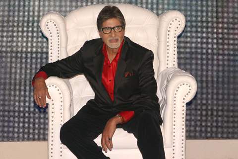 Bollywood actor Amitabh Bachchan at the announcement of the launch date of '''' Big Boss Season-3'''', in New Delhi on Tuesday