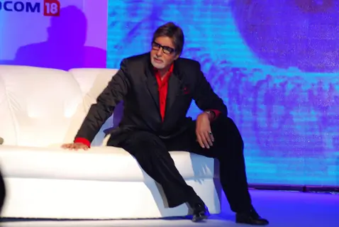Bollywood actor Amitabh Bachchan at the announcement of the launch date of '''' Big Boss Season-3'''', in New Delhi on Tuesday