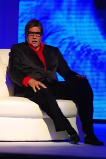 Bollywood actor Amitabh Bachchan at the announcement of the launch date of '''' Big Boss Season-3'''', in New Delhi on Tuesday