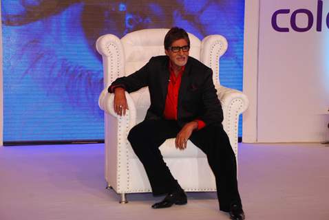 Bollywood actor Amitabh Bachchan at the announcement of the launch date of '''' Big Boss Season-3'''', in New Delhi on Tuesday