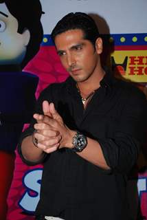 Bollywood actor Zayed Khan on the sets of Sa Re Ga Ma Pa L''''il Champs on Zee at Famous, in Mumbai