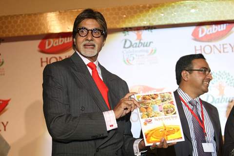 Amitabh Bachchan promotes ''Dabur'' at JW Marriott in Mumbai